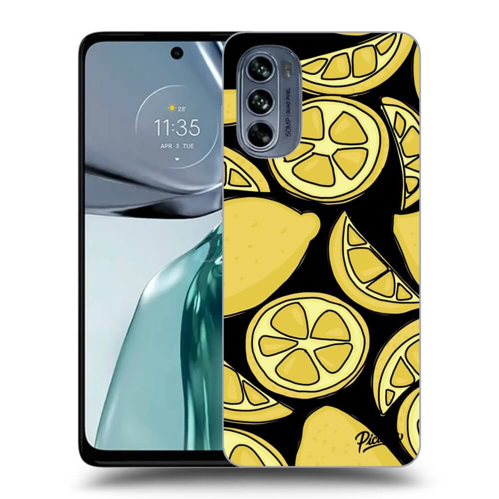 Motorola Moto G62 Hülle - Schwarzes Silikon - Lemon