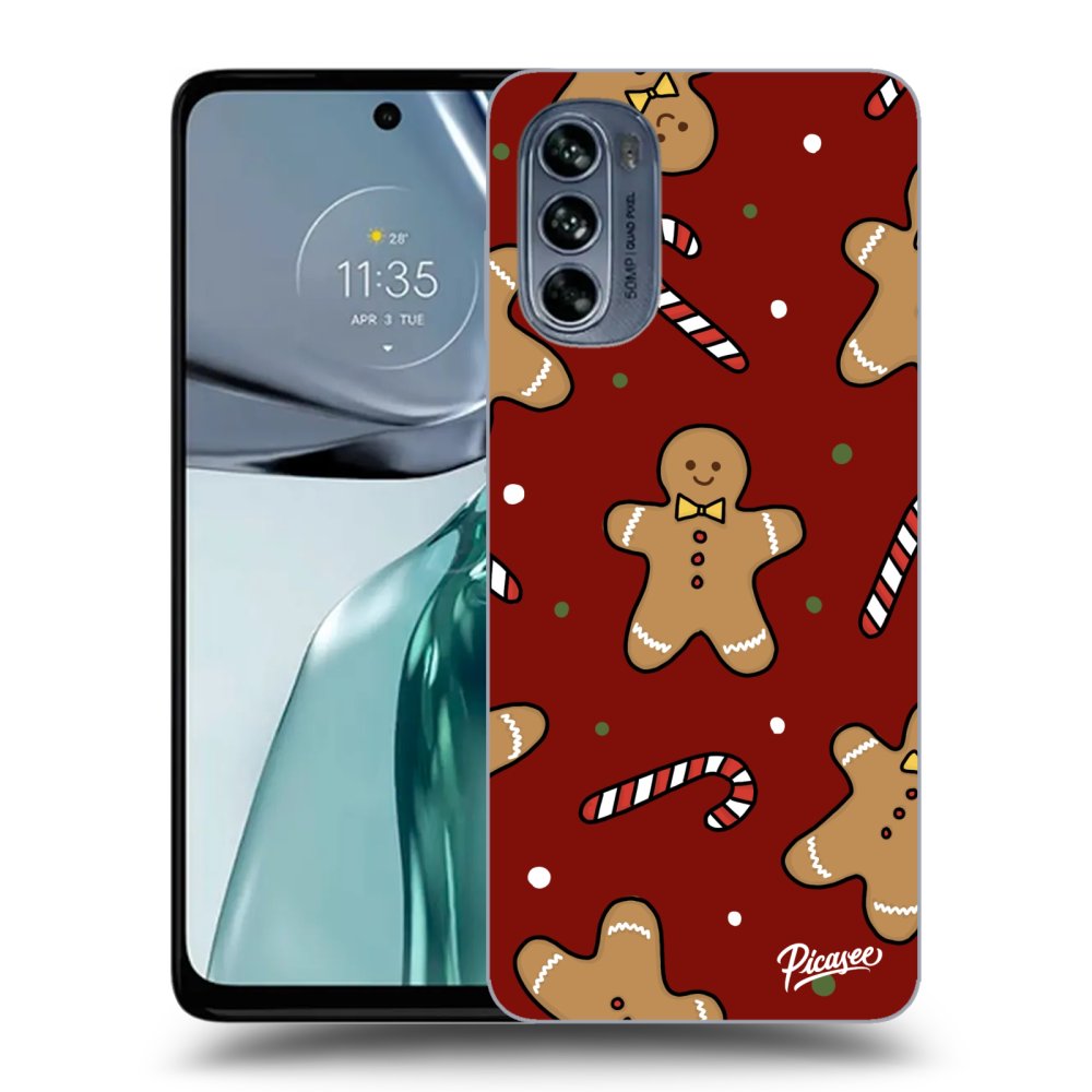 Motorola Moto G62 Hülle - Schwarzes Silikon - Gingerbread 2