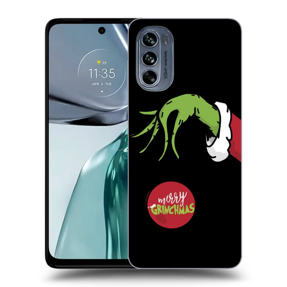 Motorola Moto G62 Hülle - Schwarzes Silikon - Grinch