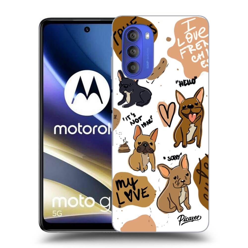 Motorola Moto G51 Hülle - Transparentes Silikon - Frenchies