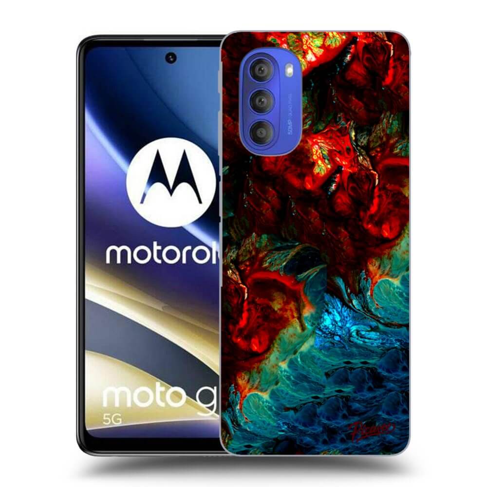 Motorola Moto G51 Hülle - Schwarzes Silikon - Universe