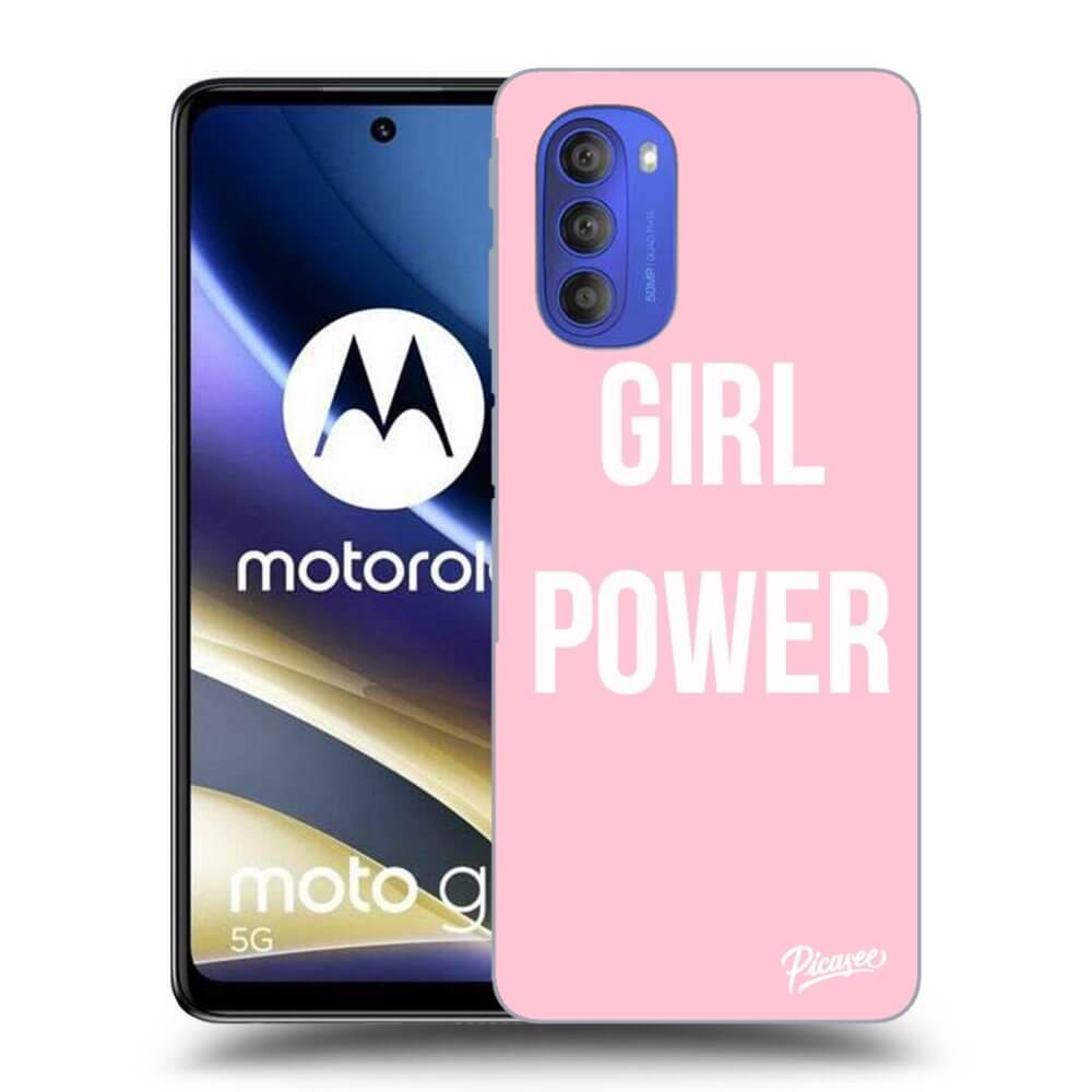 Motorola Moto G51 Hülle - Schwarzes Silikon - Frauenpower