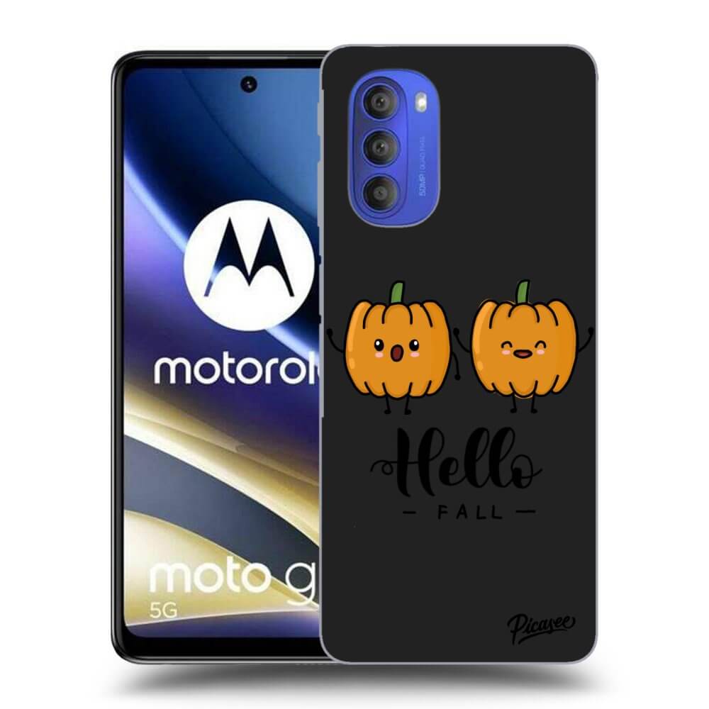 Motorola Moto G51 Hülle - Schwarzes Silikon - Hallo Fall