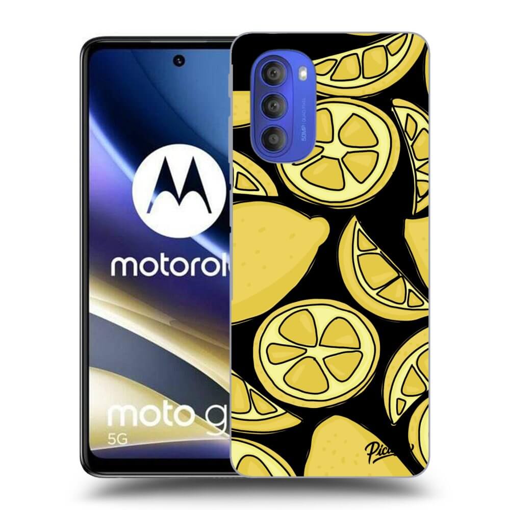 Motorola Moto G51 Hülle - Schwarzes Silikon - Lemon