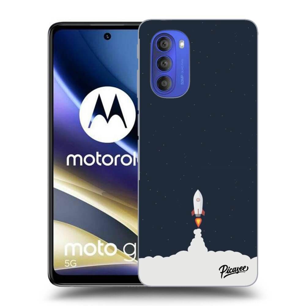 Motorola Moto G51 Hülle - Schwarzes Silikon - Astronaut 2