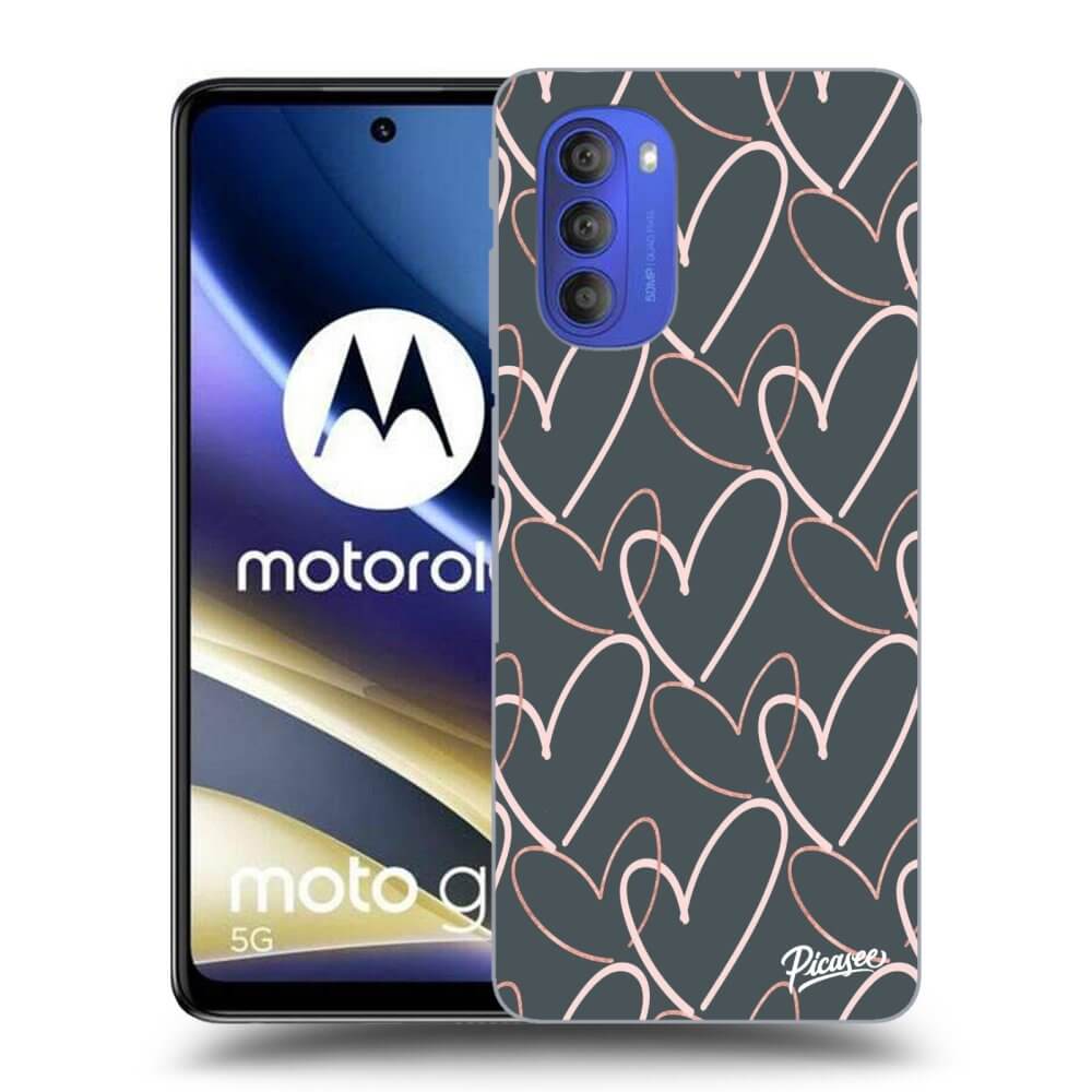 Motorola Moto G51 Hülle - Transparentes Silikon - Viel Liebe