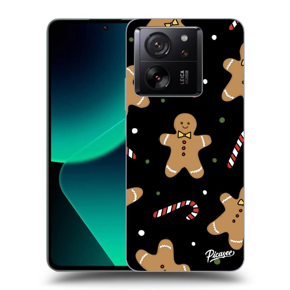 Xiaomi 13T Hülle - Schwarzes Silikon - Gingerbread