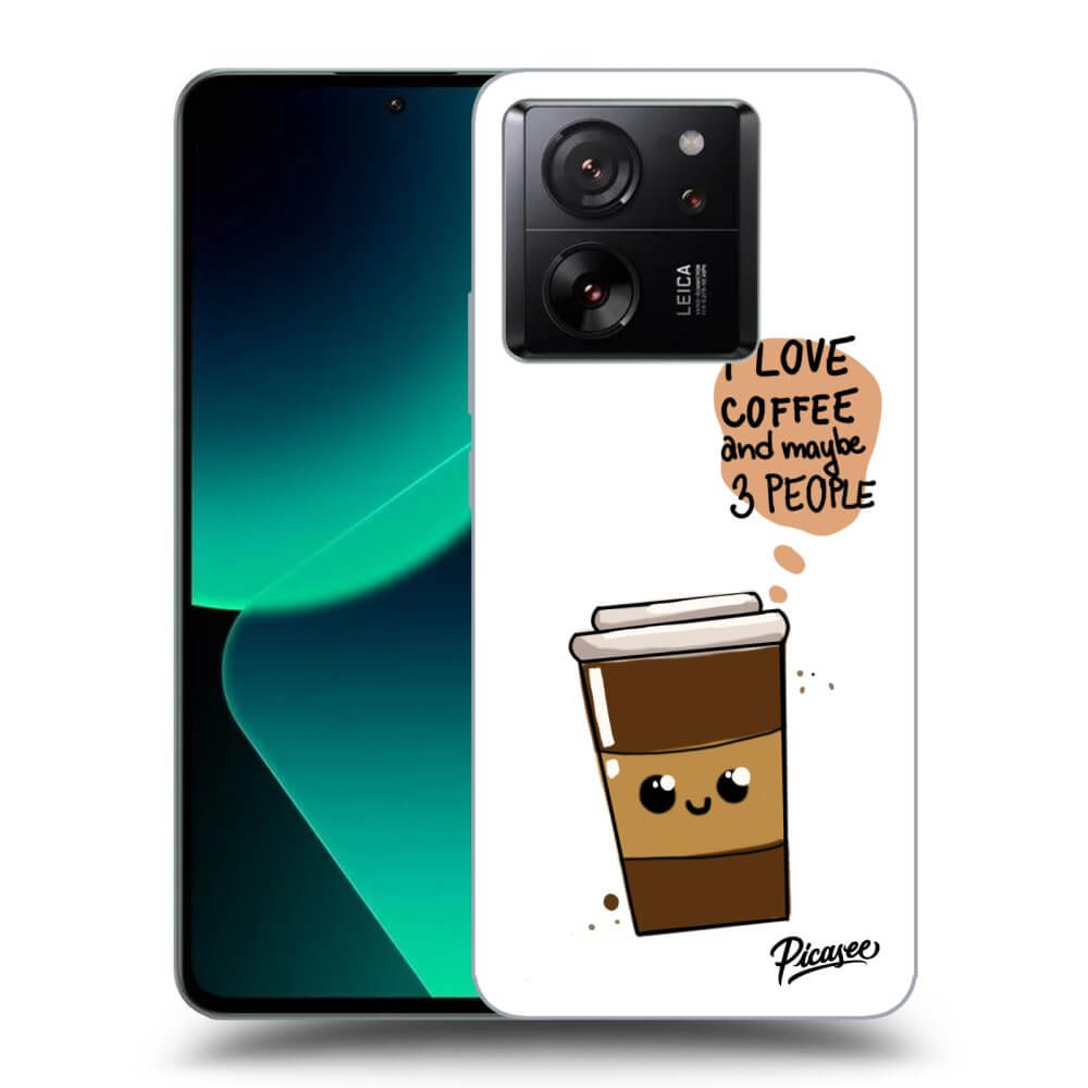 Xiaomi 13T Pro Hülle - Transparentes Silikon - Cute Coffee