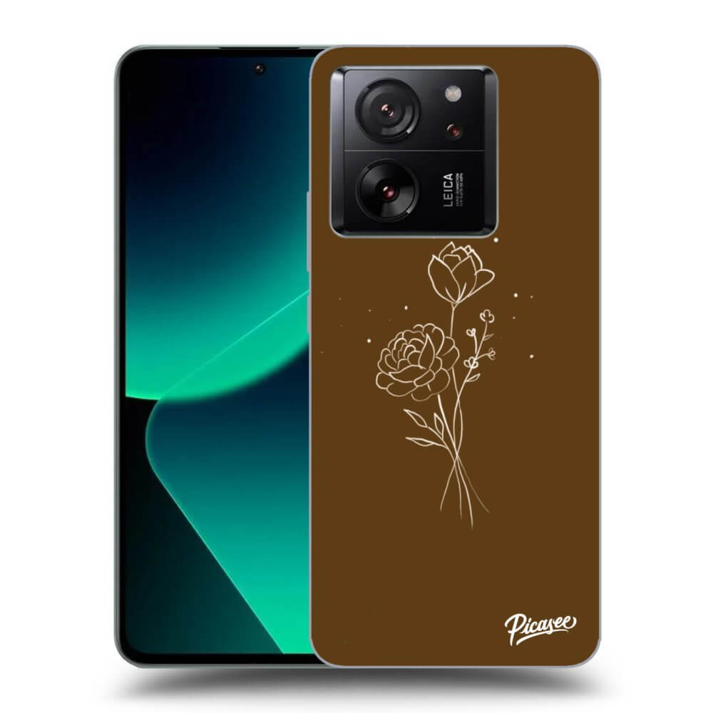 ULTIMATE CASE Für Xiaomi 13T Pro - Brown Flowers