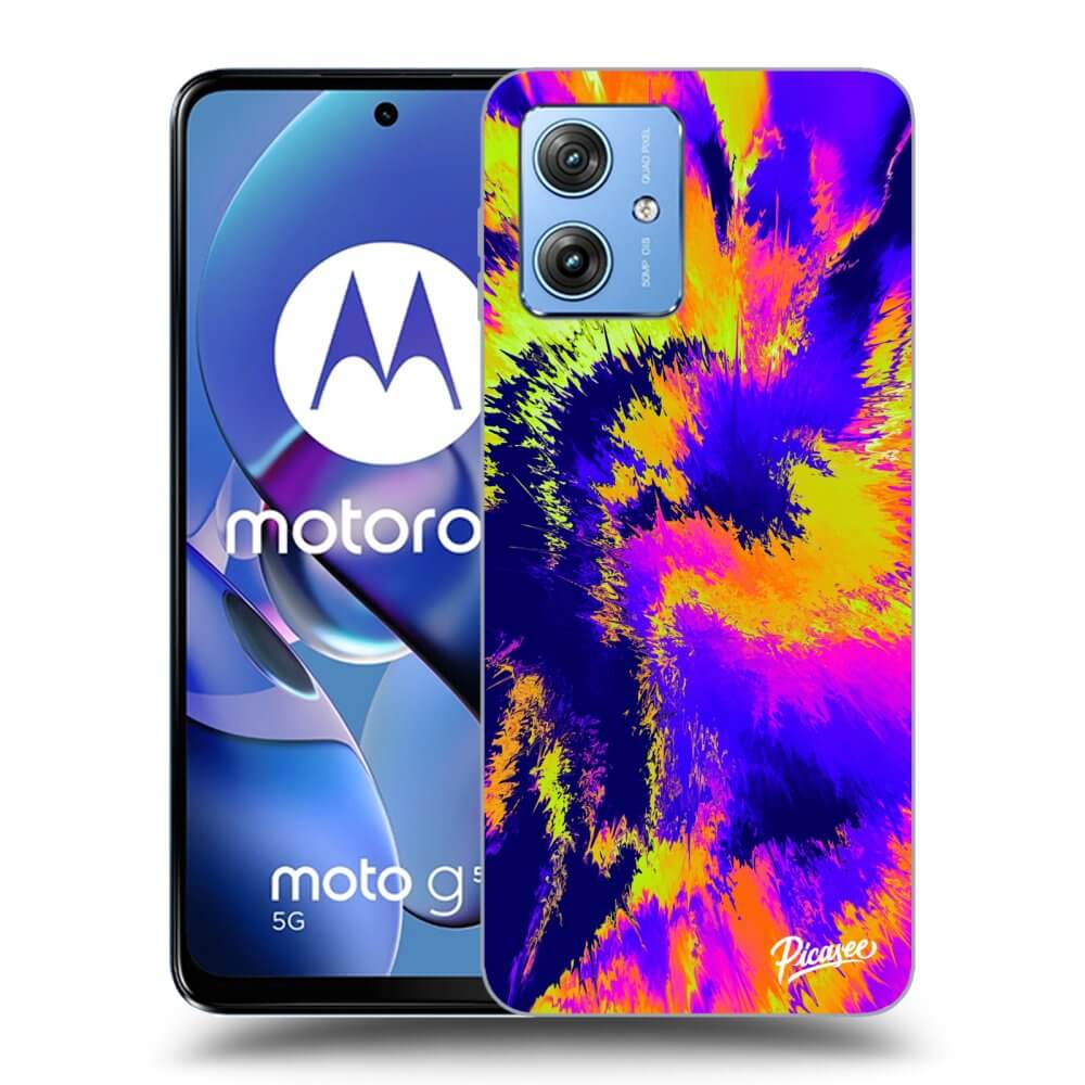 Motorola Moto G54 5G Hülle - Transparentes Silikon - Burn