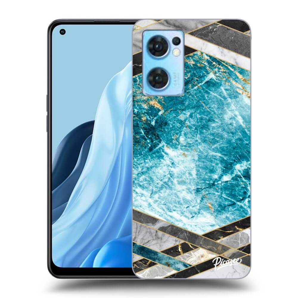 ULTIMATE CASE Für OPPO Reno 7 5G - Blue Geometry