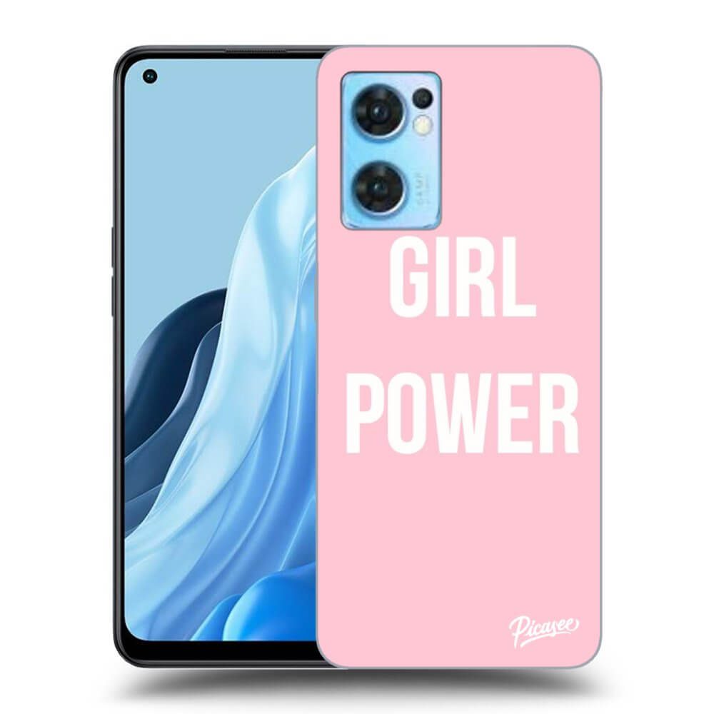 OPPO Reno 7 5G Hülle - Schwarzes Silikon - Frauenpower