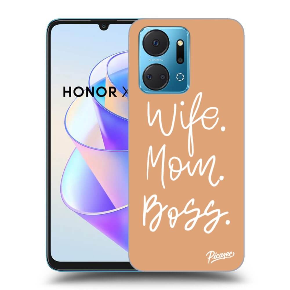 Honor X7a Hülle - Transparentes Silikon - Boss Mama