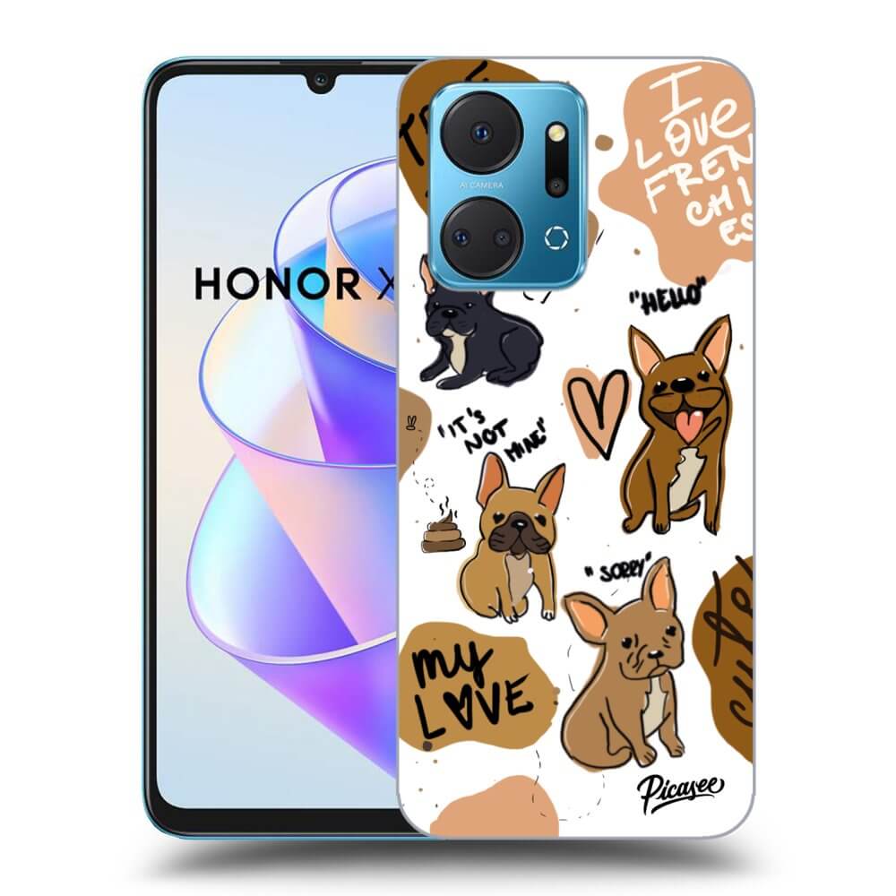 Honor X7a Hülle - Transparentes Silikon - Frenchies