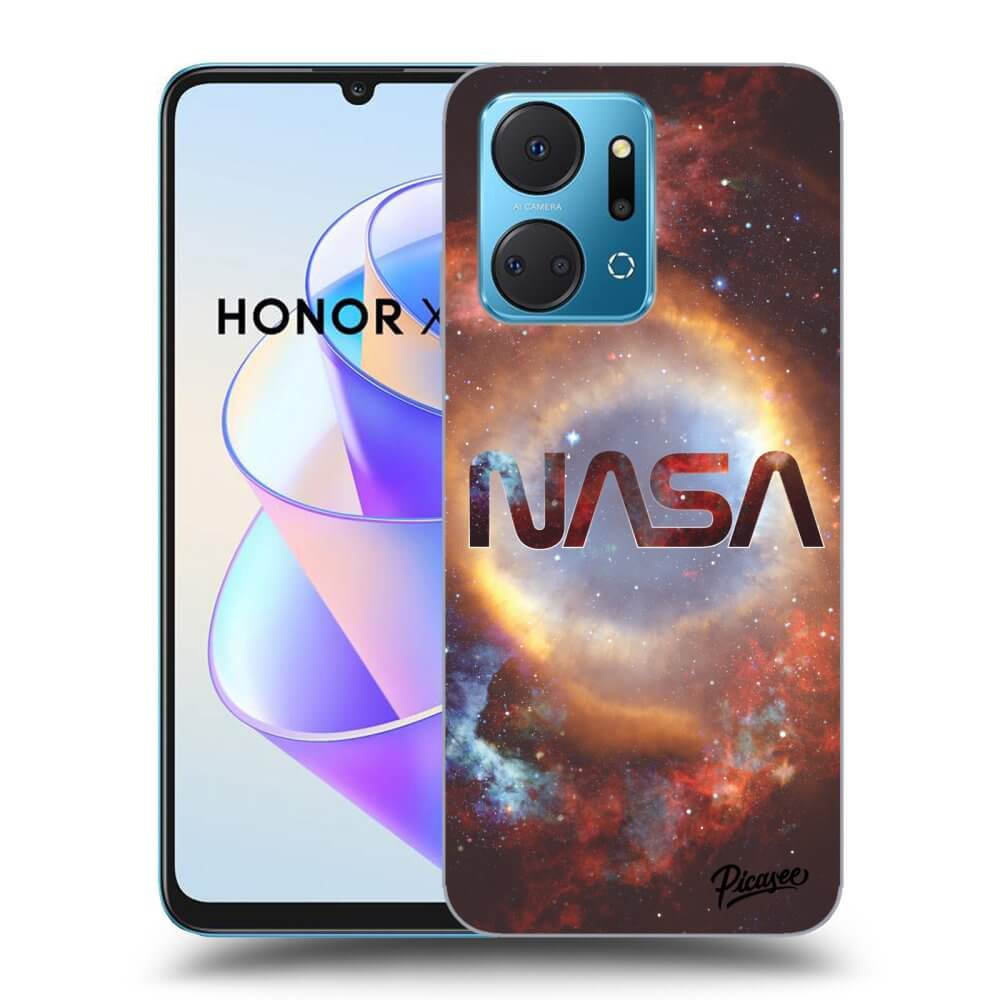 Honor X7a Hülle - Schwarzes Silikon - Nebula