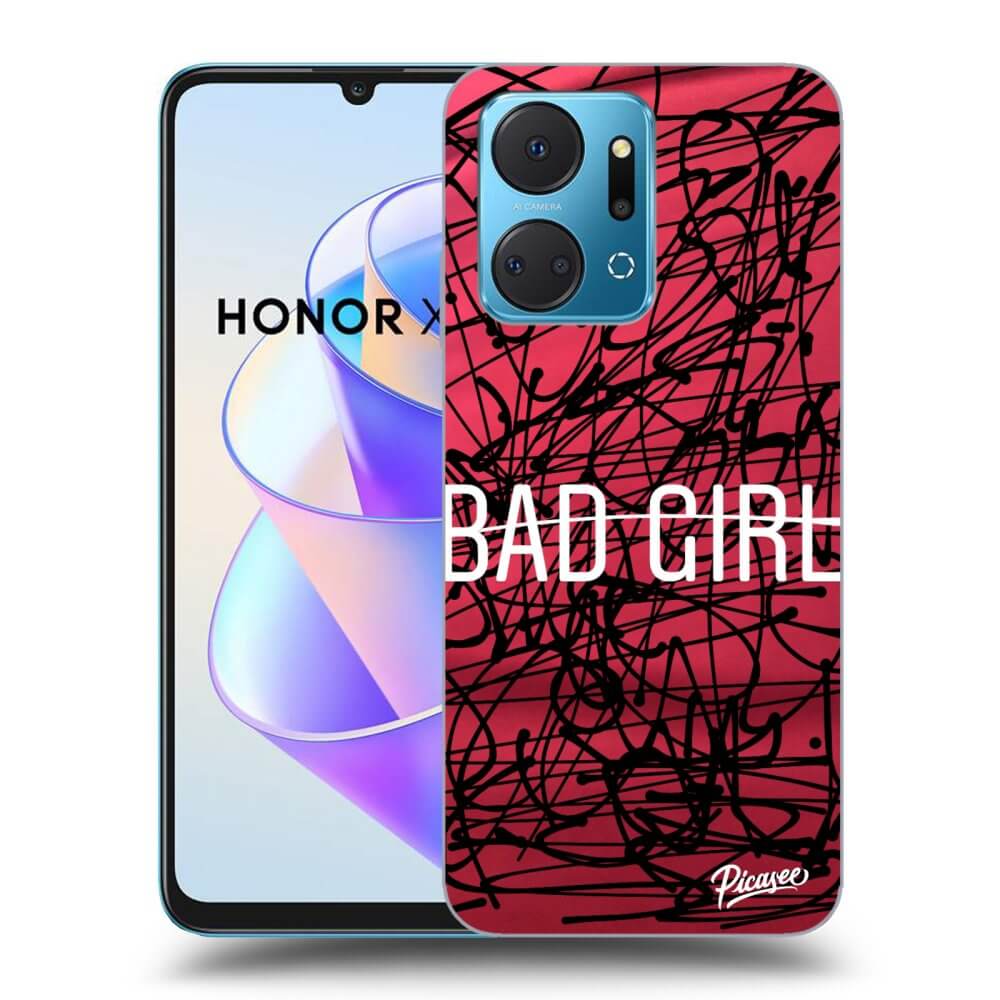 Honor X7a Hülle - Transparentes Silikon - Freches Mädchen