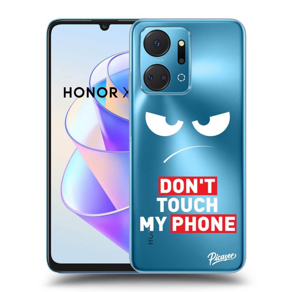 Honor X7a Hülle - Transparentes Silikon - Angry Eyes - Transparent