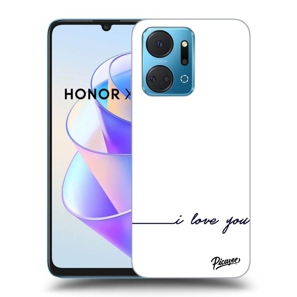 Honor X7a Hülle - Transparentes Silikon - Ich Liebe Dich