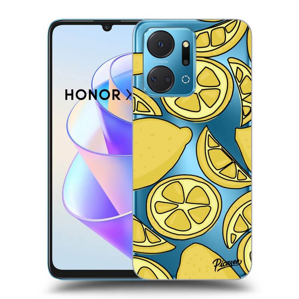 Honor X7a Hülle - Transparentes Silikon - Lemon