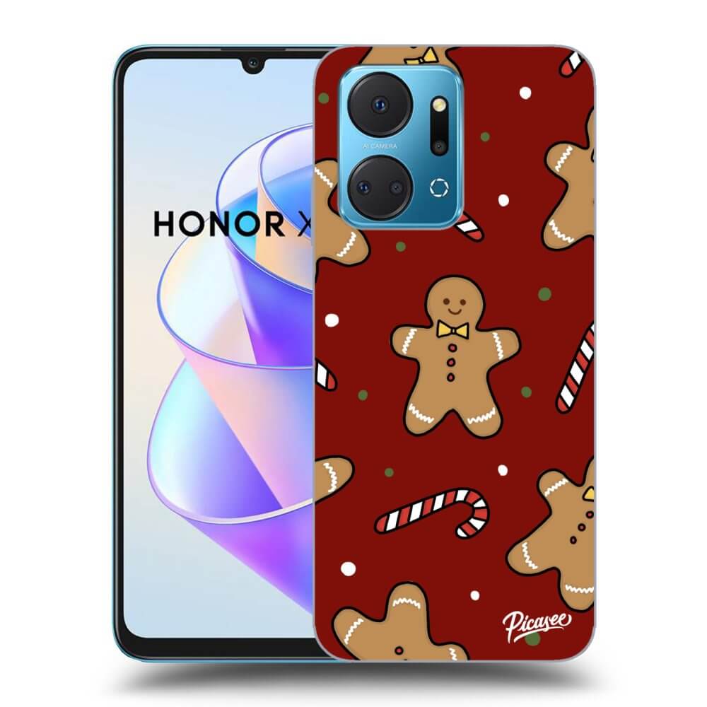 Honor X7a Hülle - Schwarzes Silikon - Gingerbread 2