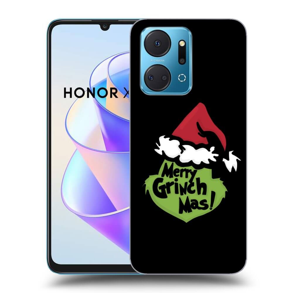 Honor X7a Hülle - Schwarzes Silikon - Grinch 2