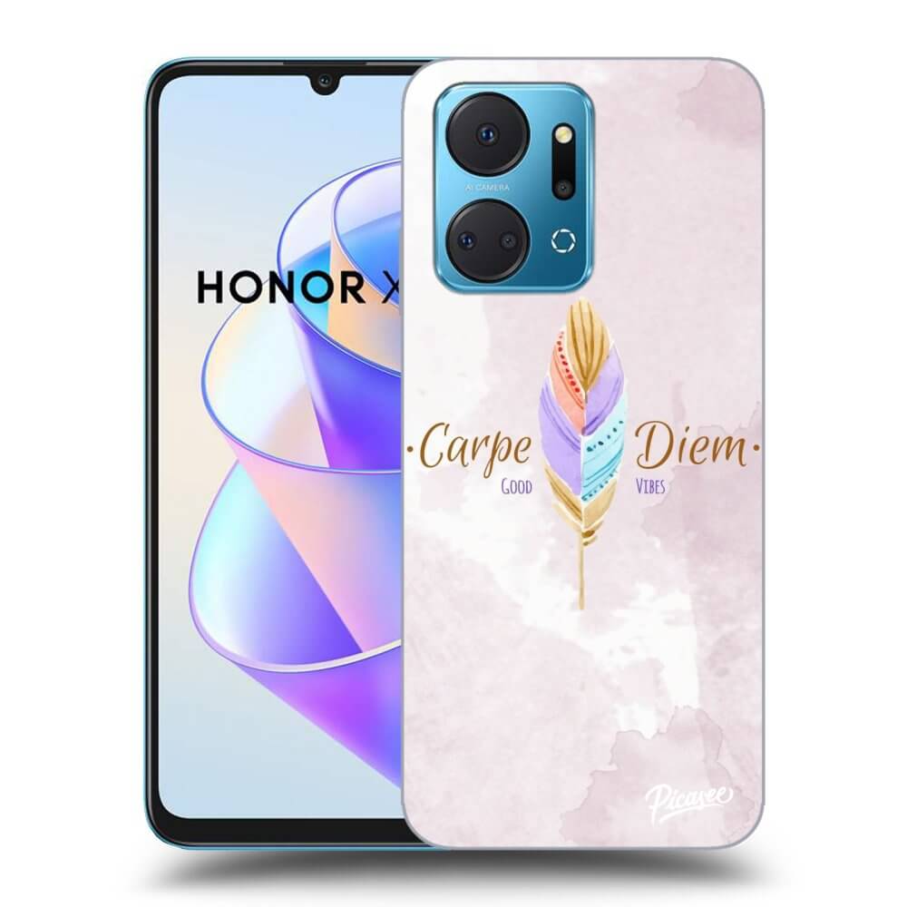 Honor X7a Hülle - Transparentes Silikon - Genieße Den Tag