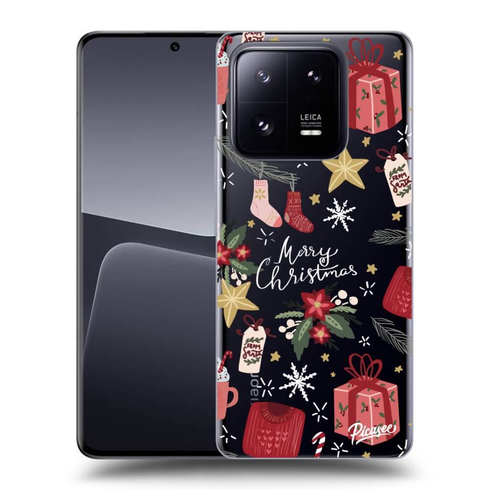 Xiaomi 14 Hülle - Transparentes Silikon - Christmas