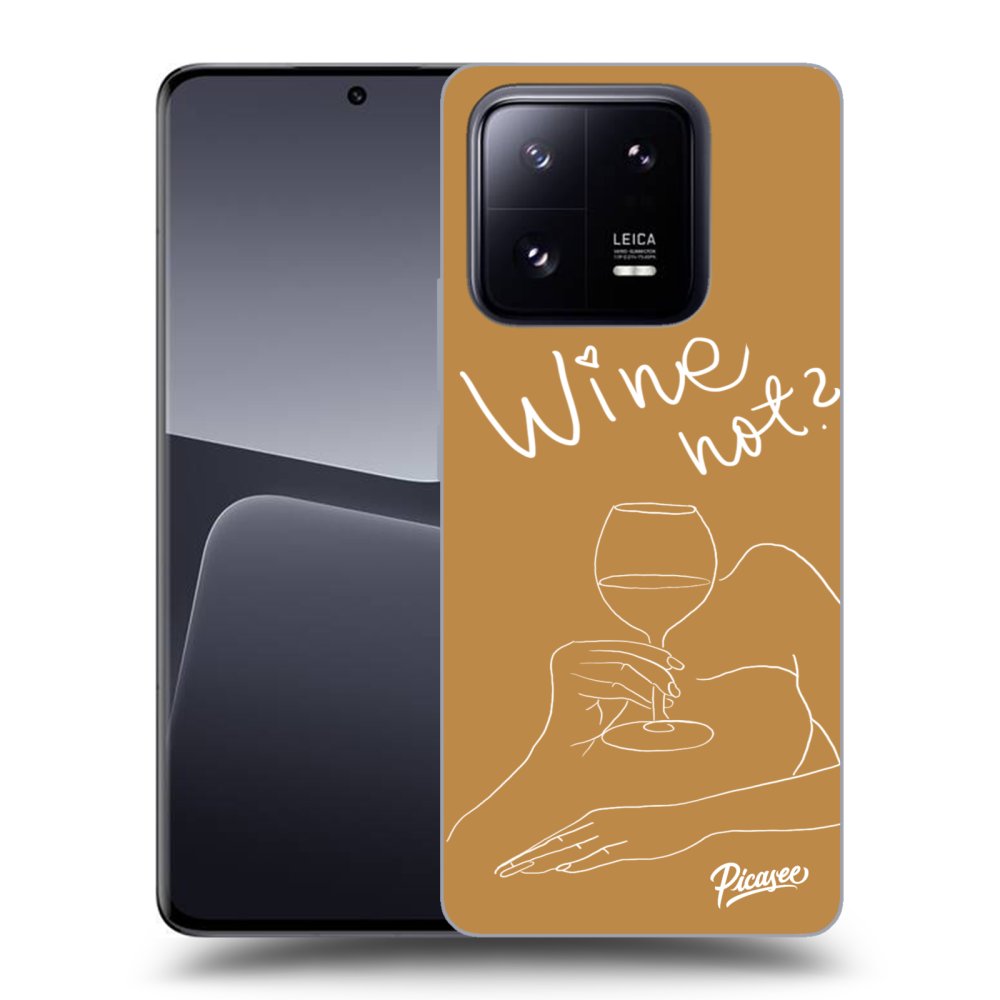 Xiaomi 14 Pro Hülle - Schwarzes Silikon - Wine Not