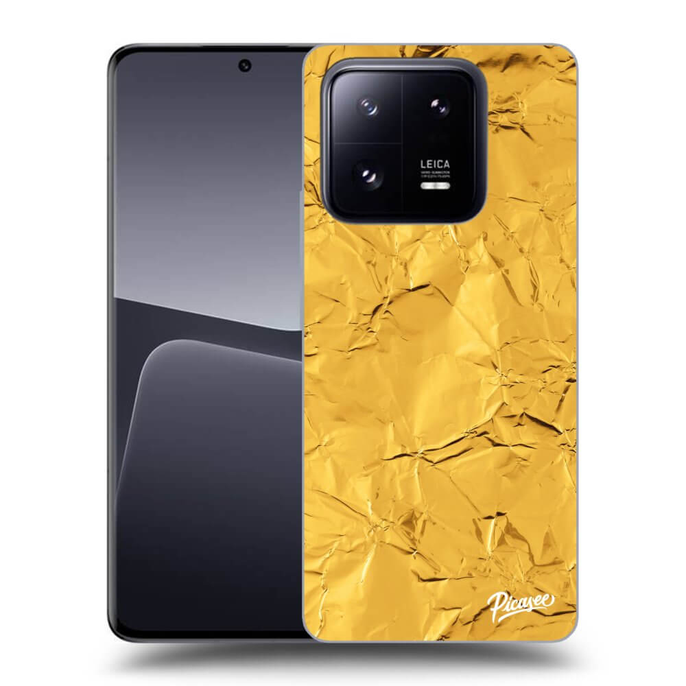 Xiaomi 14 Pro Hülle - Schwarzes Silikon - Gold