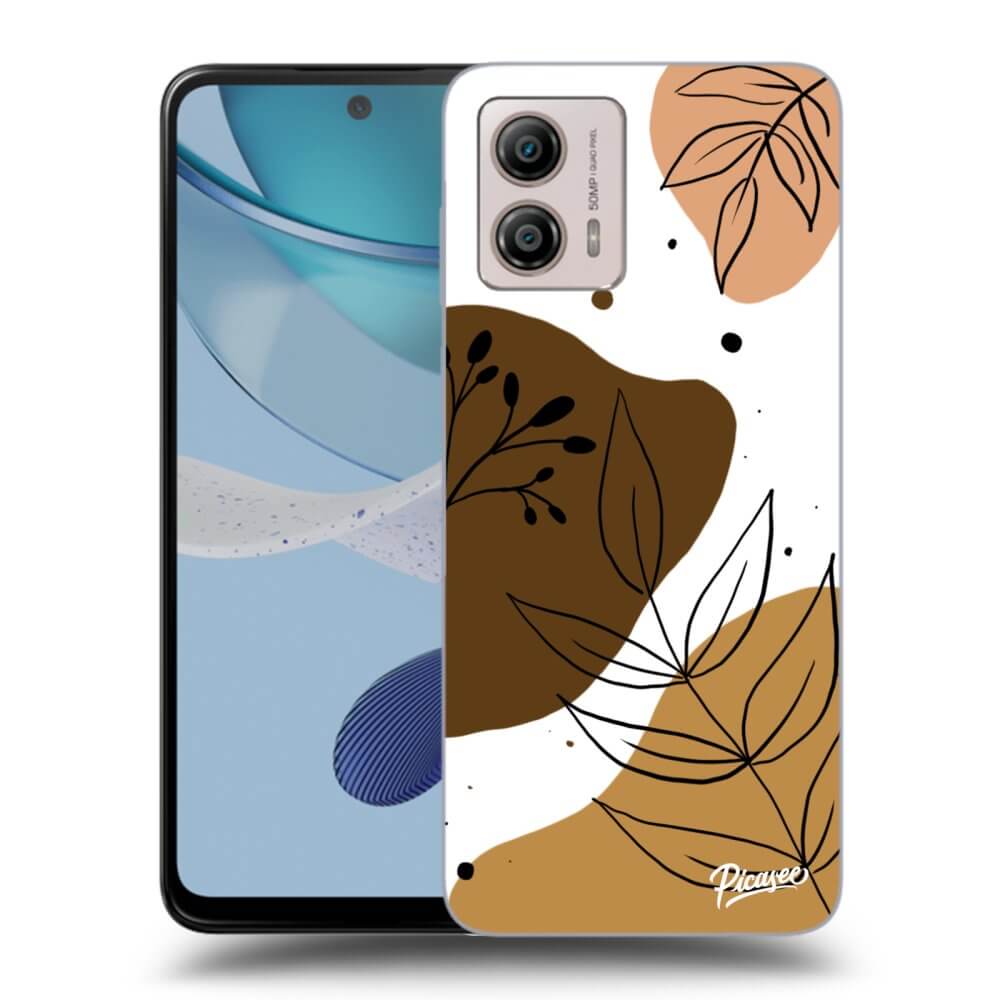 Motorola Moto G53 5G Hülle - Schwarzes Silikon - Boho Style