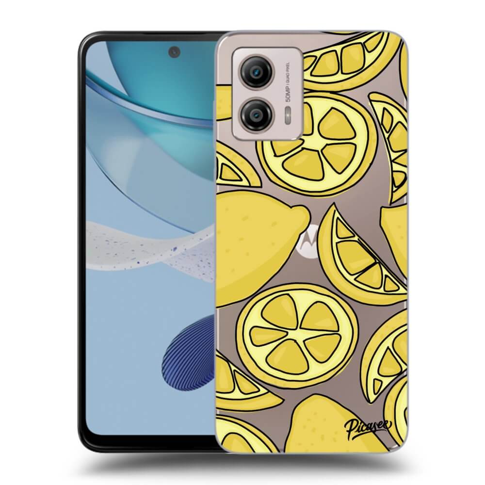 Motorola Moto G53 5G Hülle - Transparentes Silikon - Lemon