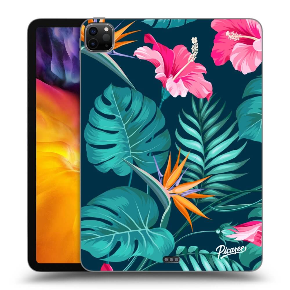 Schwarze Silikonhülle Für Apple IPad Pro 11 2024 (7.gen.) - Pink Monstera