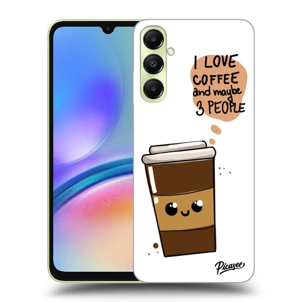 Samsung Galaxy A05s A057G Hülle - Transparentes Silikon - Cute Coffee