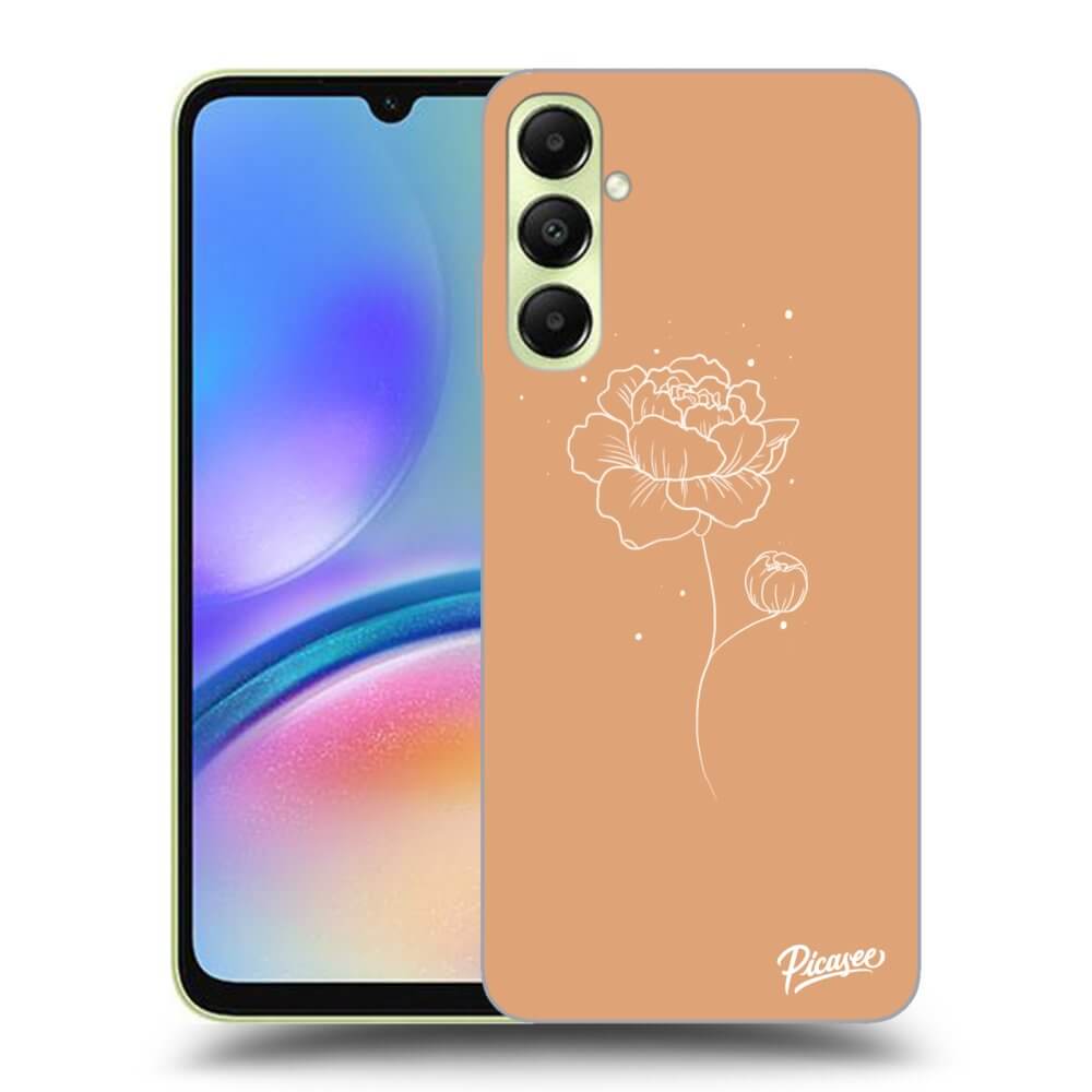 Samsung Galaxy A05s A057G Hülle - Transparentes Silikon - Peonies