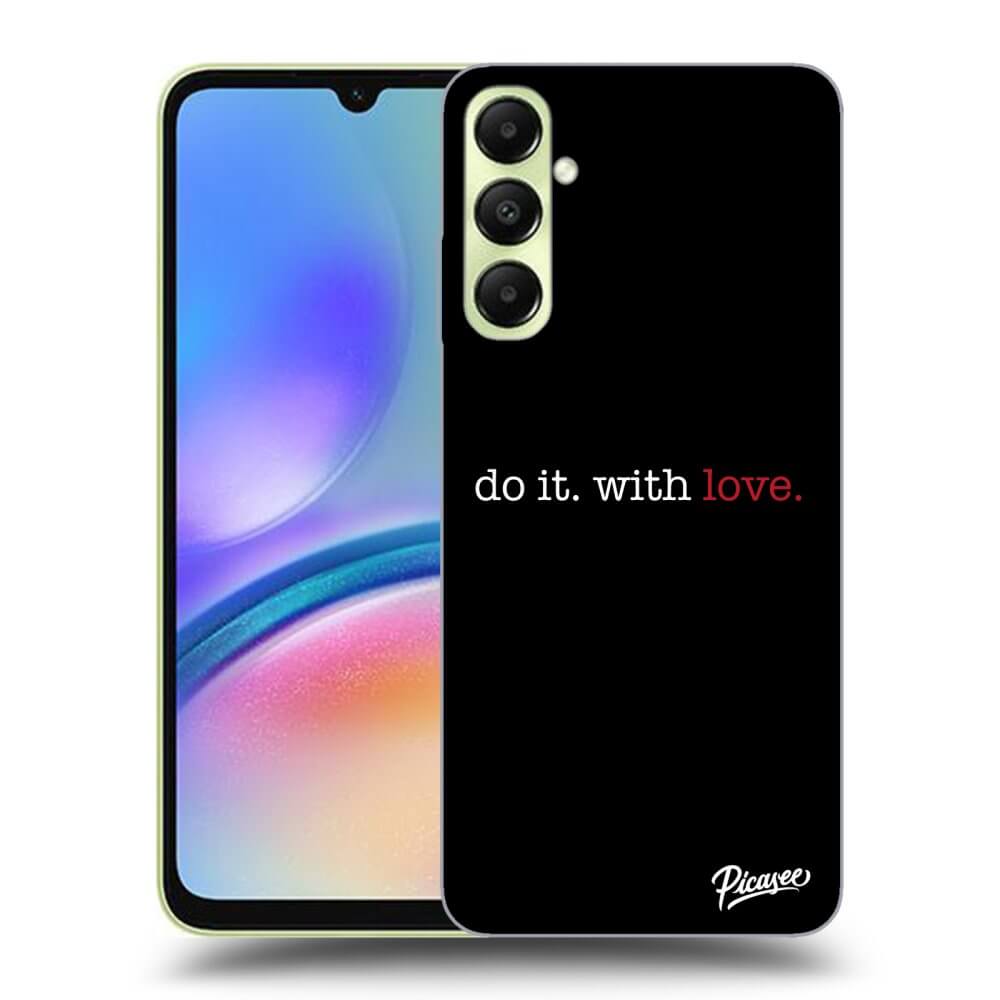 Samsung Galaxy A05s A057G Hülle - Schwarzes Silikon - Do It. With Love.