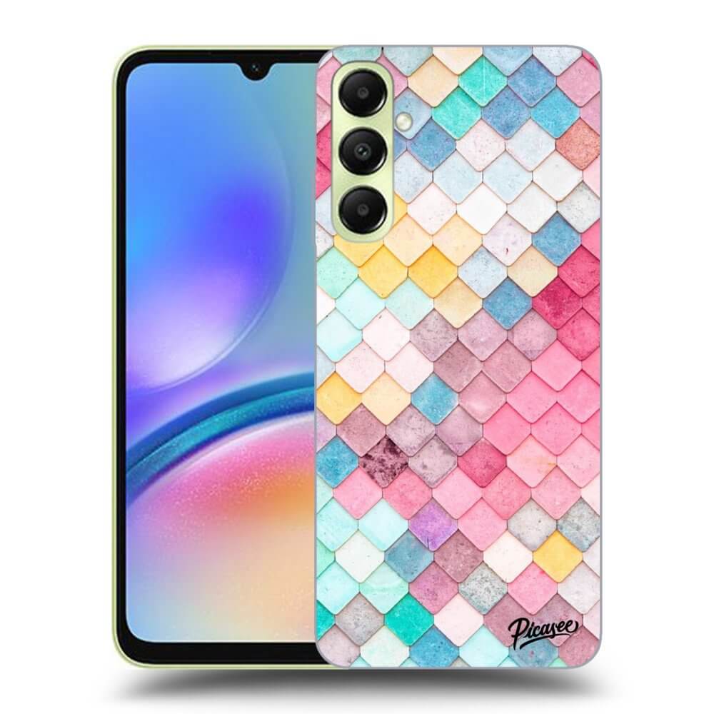 Samsung Galaxy A05s A057G Hülle - Transparentes Silikon - Farbiges Dach