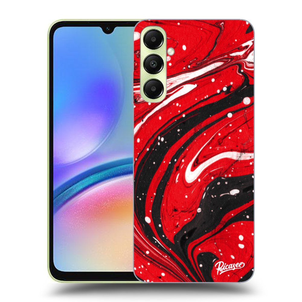 Samsung Galaxy A05s A057G Hülle - Schwarzes Silikon - Red Black