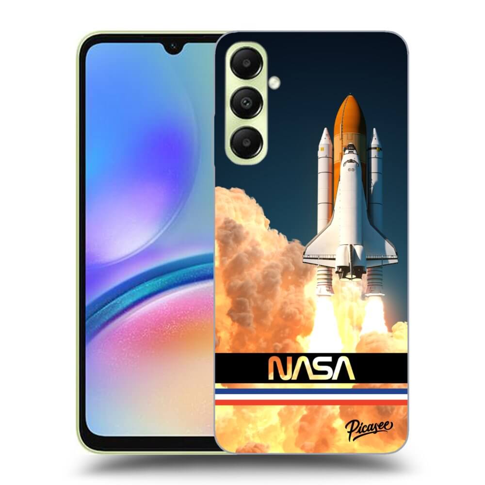 Samsung Galaxy A05s A057G Hülle - Schwarzes Silikon - Space Shuttle