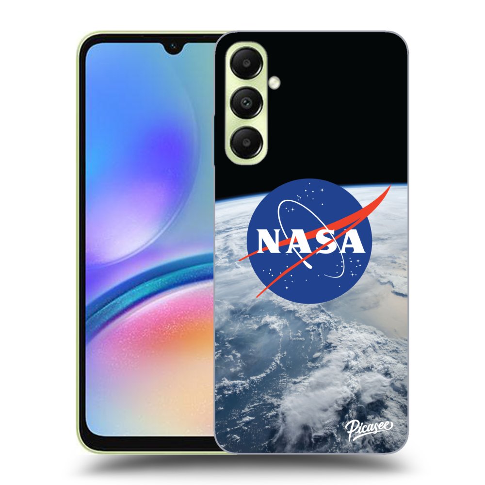 Samsung Galaxy A05s A057G Hülle - Schwarzes Silikon - Nasa Earth