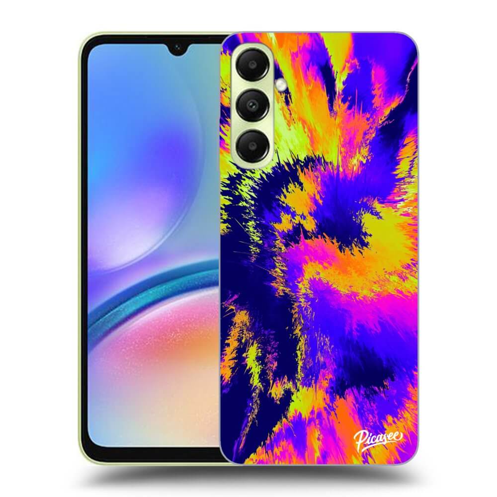 Samsung Galaxy A05s A057G Hülle - Schwarzes Silikon - Burn