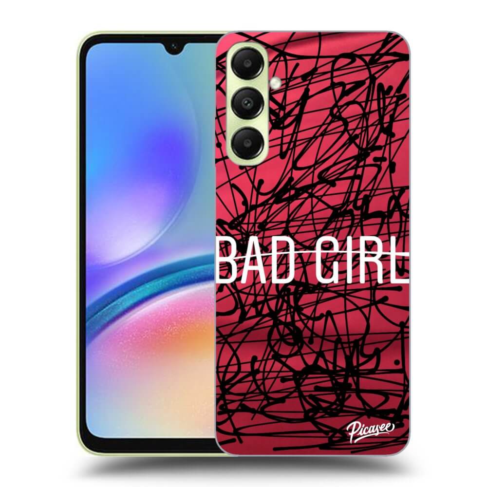 Samsung Galaxy A05s A057G Hülle - Schwarzes Silikon - Freches Mädchen