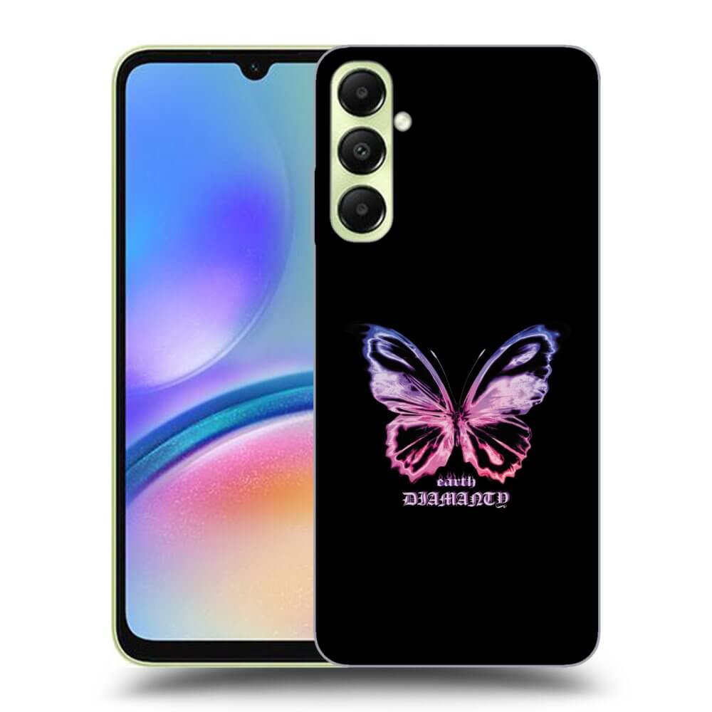 Samsung Galaxy A05s A057G Hülle - Transparentes Silikon - Diamanty Purple