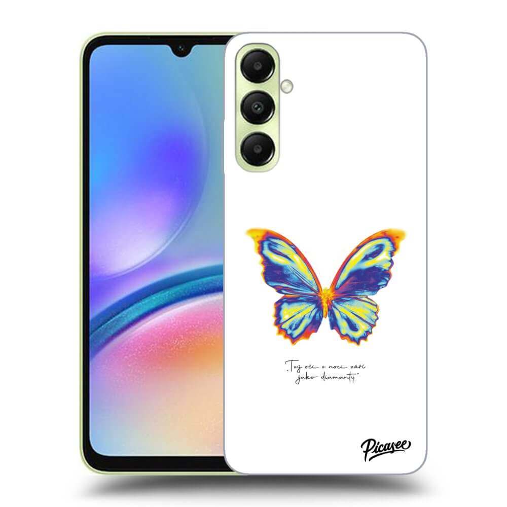 Samsung Galaxy A05s A057G Hülle - Transparentes Silikon - Diamanty White