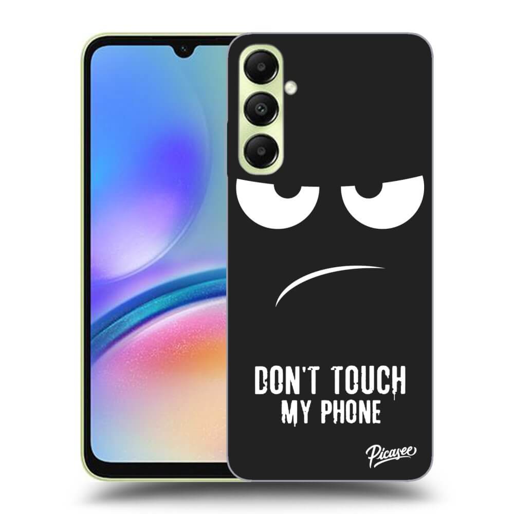 Samsung Galaxy A05s A057G Hülle - Schwarzes Silikon - Don't Touch My Phone