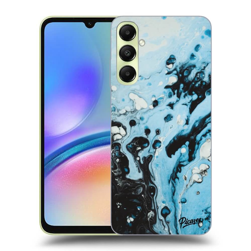 Samsung Galaxy A05s A057G Hülle - Transparentes Silikon - Organic Blue