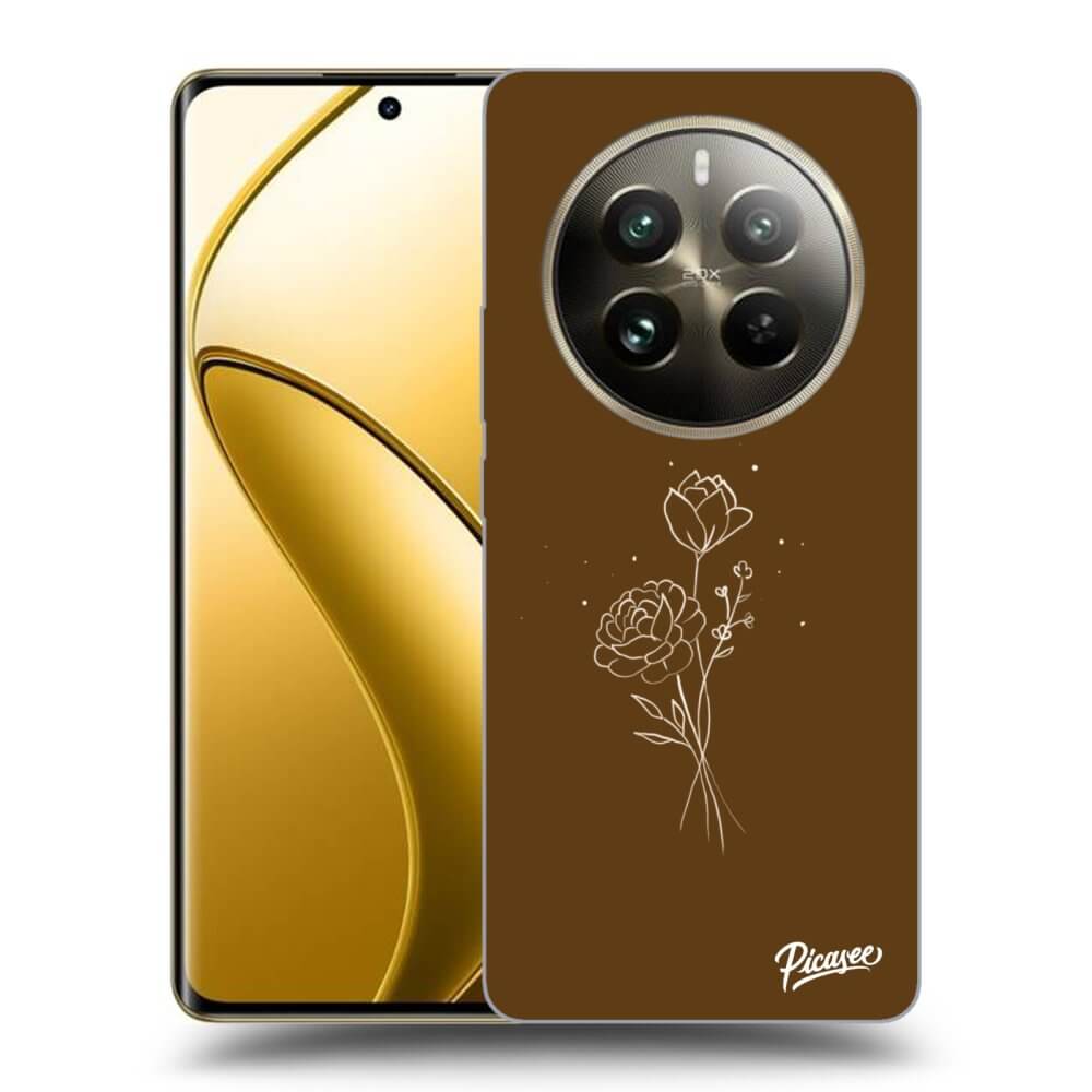 ULTIMATE CASE Für Realme 12 Pro 5G - Brown Flowers