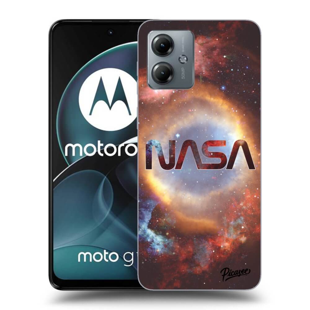 Motorola Moto G14 Hülle - Schwarzes Silikon - Nebula