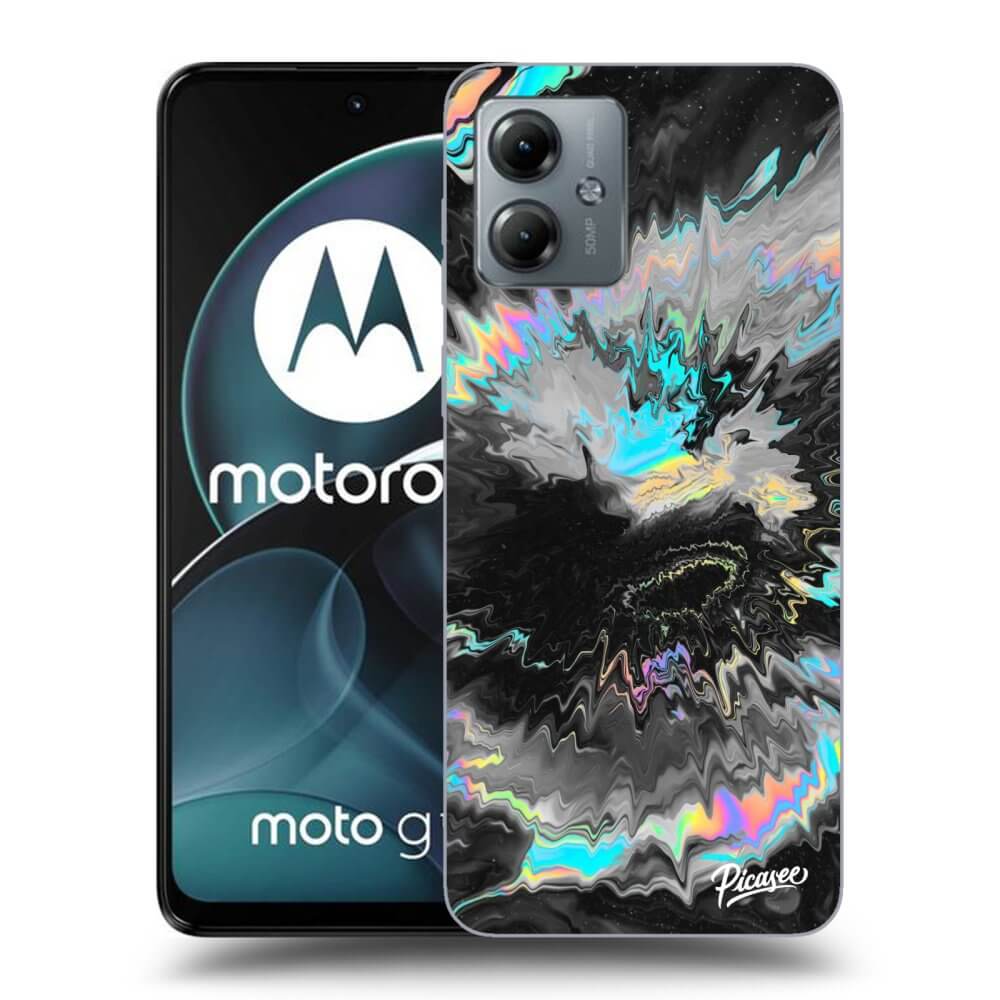 Motorola Moto G14 Hülle - Schwarzes Silikon - Magnetic