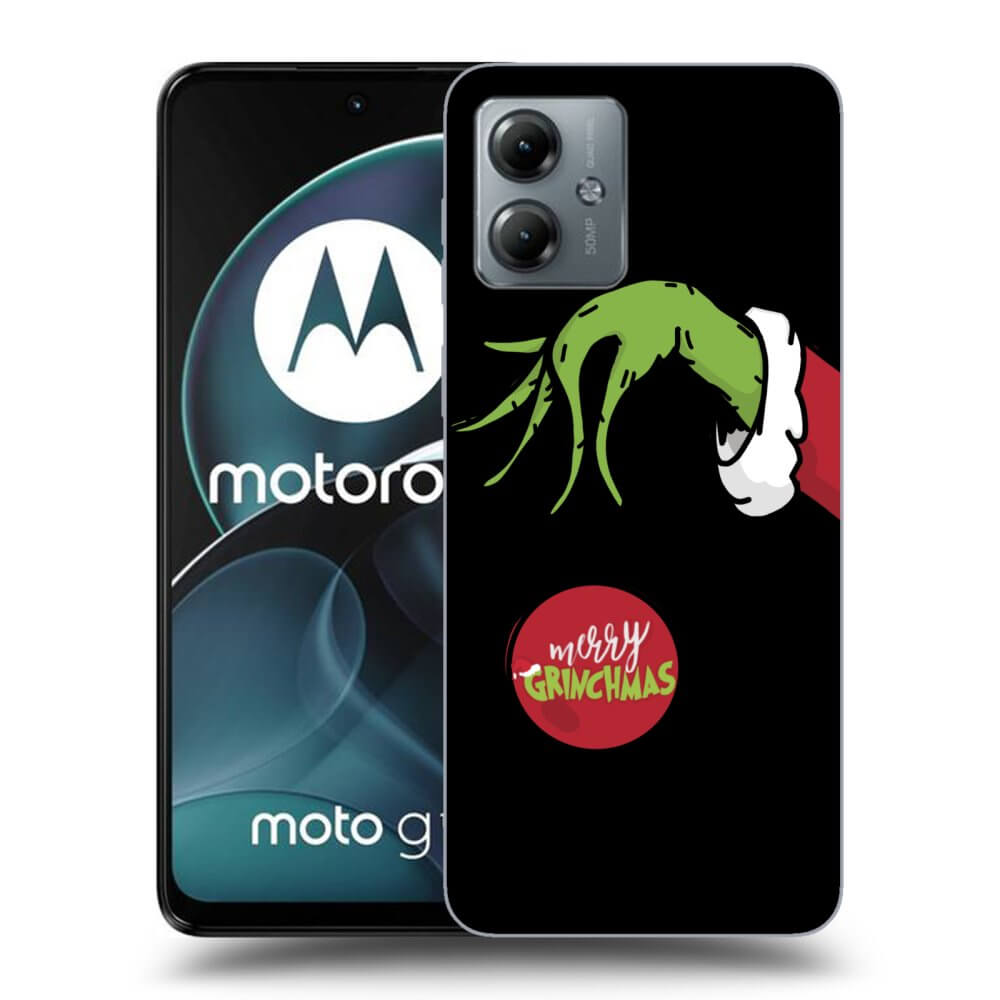 Motorola Moto G14 Hülle - Schwarzes Silikon - Grinch