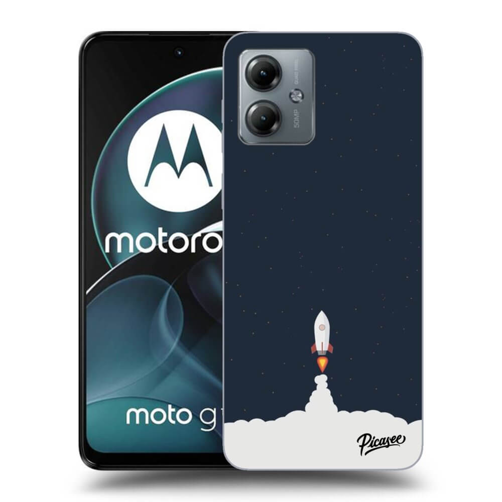 Motorola Moto G14 Hülle - Schwarzes Silikon - Astronaut 2